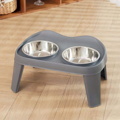 Dog Bowls with Stand, Adjustable Raised Dog Bowl for Large Dogs, Dog Feeding Station with 2 Stainless Steel Dog Bowls, Non-Slip elevated dog bowls