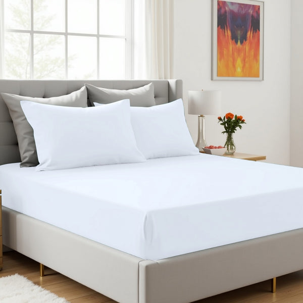 Surprise Colour Plain Dyed Fitted Sheet or Pillowcase | Each Order Delivered in a Random Colour | Single, Double, King Sizes & Pillowcases Sold Separately | Soft, Breathable, Durable Bedding | Easy Care Fabric | LOCAL WAREHOUSE | UK SELLER