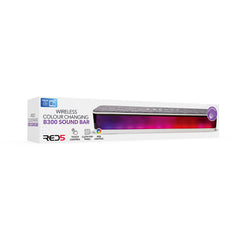 RED5 Rechargeable BT Wireless Light Up Sound Bar RGB LED Colour Changing Speaker