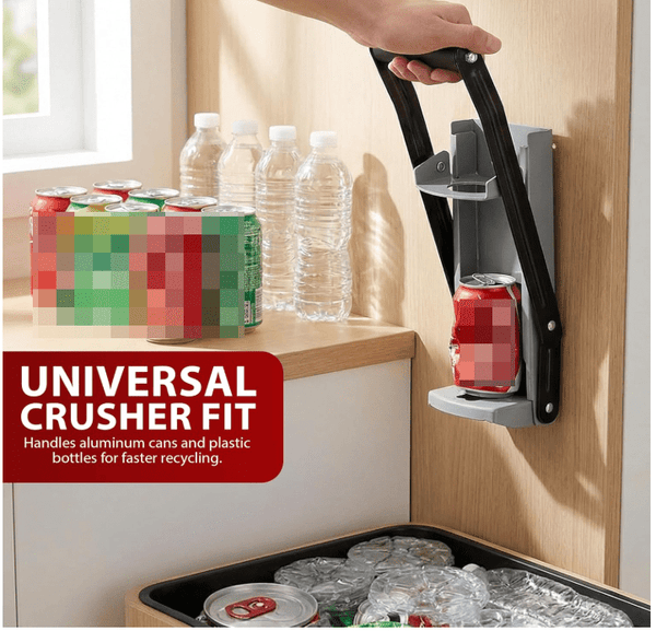 1pc Heavy Duty 16-Ounce Metal Can Crusher- Wall-Mounted Beverage, Beer Can and Bottle Compressor- Suitable Recycling and Home Use- and Halloween