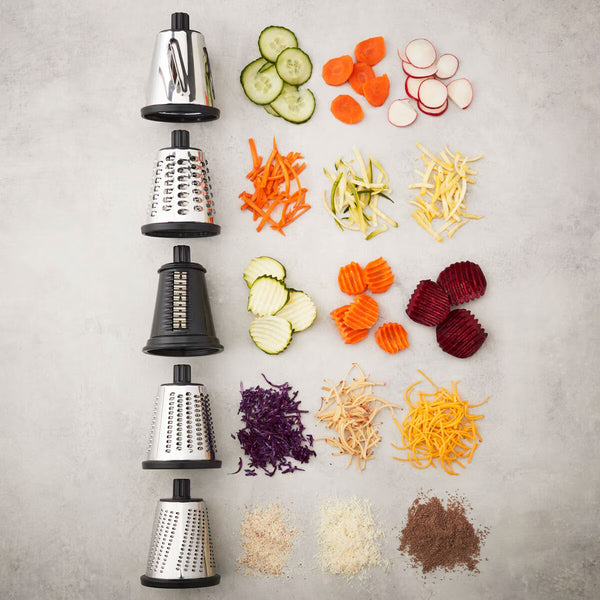 MIU Rotary Drum Grater with 4 Attachments