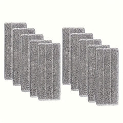 10pcs Microfiber Replacement Mop Heads - Washable & Reusable Cleaning Pads with Central Grip, High Absorbency for Hardwood Tile Vinyl Floors, Multi-Surface Use (Kitchen, Bathroom, Living Room) - Compatible with Standard Mops, Durable & Soft Fiber