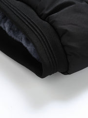Men's Casual Collar Fashion Coat Men's New Young and Middle-aged Autumn and Winter Plus Velvet Padded Warm -padded Jacket.