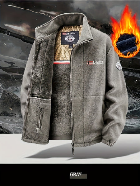 [Shule Water OBM] Easter New Product Launch, New Autumn Winter Fleece-Lined Thickened Jacket, Fashionable Fleece Fabric, Graphene Lining, Casual Trendy Versatile, First Choice for Autumn Winter