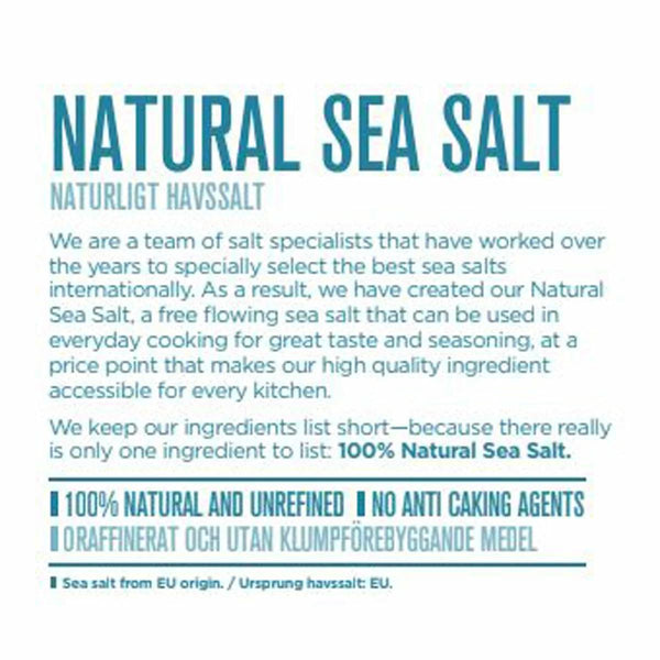 Salt Merchant Natural Sea Salt 5kg – Pure Unrefined Coarse Sea Salt for Cooking, Baking & Seasoning – Bulk Kitchen Pack