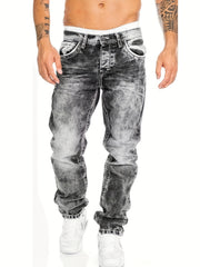 American Snowflake Jeans, Fashionable and Versatile Straight-Leg Pants
