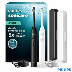 Philips Sonicare 3100 Duo Pack Electric Toothbrush , Black & White