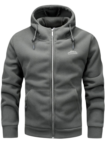 Autumn/Winter Hooded Cardigan Sweatshirt for Men and Women, Thickened Polar Sweatshirt Jacket