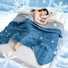 1pc Cooling Blanket Suitable for Hot Sleepers, Featuring a Double-Sided Design for a Cool Feel, Perfect for Lightweight And Soft Summer Sleep