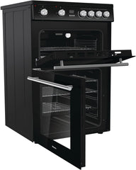 Hisense HDE3211BBUK 60Cm Electric Cooker with Ceramic Hob-Black , a Rated Double Oven
