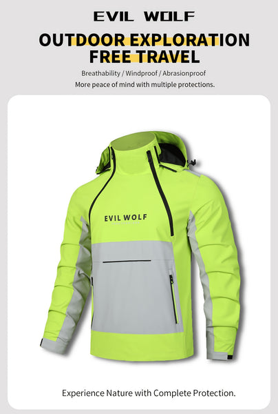 2024 Spring/Autumn Thin Hooded Men'S Thin Jacket Spring/Autumn Outerwear Men'S Versatile Jacket Men'S Casual Trendy Jacket Men'S Preppy Style Jacket