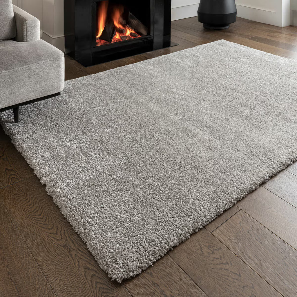 Atlas Shaggy Silver Rug, in 3 Sizes