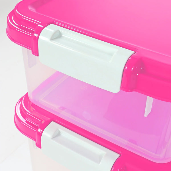Taylor & Brown 3-Piece 50L Airtight Pet Food Storage Container Combo with Scoop and Treat Box for Dog Cat and Bird Food, Keep Pests Out, Translucent Body, Easy Mobility