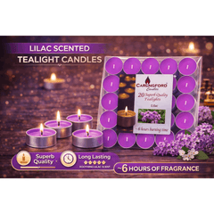 Premium Scented 6hrs candles pack of 20 | 6 to 8 hrs Burning time | Premium Quality | Different Fragrances | Gifting quality |