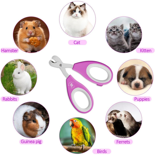 Professional-Grade Pet Nail Care Kit with Safe Nail Clippers & Files - Multiple Sizes for Cats & Dogs, Serrated & Smooth Trimming & Smoothing Tools, Durable Ergonomic Design for Home Grooming, Healthy Paws (Ideal for Small to Large Breeds), Dog Toenail Cl