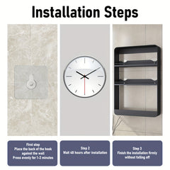 1 Model 2/3/4-Tier Heavy-Duty Carbon Steel Wall Shelf - Space-Saving Adhesive/Screw-Mountable (No Drilling) Multi-Purpose Storage Rack for Kitchen & Bathroom - Heavy Duty Shelving Unit, Easy Assembly, for renter-Friendly, Black/White Options, Utility