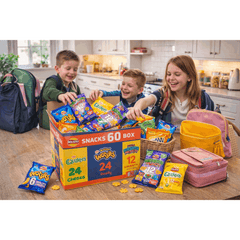 Walkers Crisps 60 Pack Snack Variety Box Quavers Baked Wotsits Mega Monster Munch Crisps Snack Mix Party Box Multi-Pack