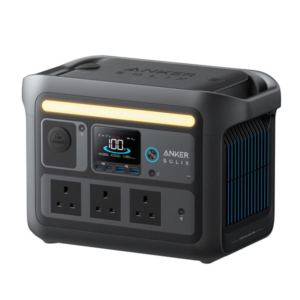 Anker C800X plus Portable Power Station 768Wh & 200W Anker Solix Foldable Solar Panel