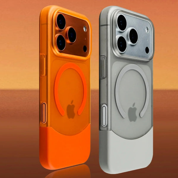Phone Case - Elegant Split Hard Matte Design for Pro Models 17, 16, 15, 14, And 13, Featuring Ultra-Thin Magnetic Protection