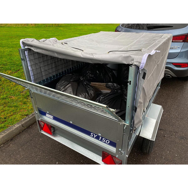 Maypole SY150 Large Trailer with High Side Mesh Extension Kit & PVC Cover