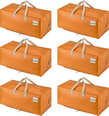 VENO 8 Pack Moving Bags Heavy-Duty Extra Large W/Backpack Straps, Moving House Essentials, Strong Handles & Zips, Clothes Storage, Packing, Laundry Bags, Reusable and Sustainable (Blue, 8 Pack)
