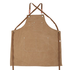 Chef Apron with Gift Box - Unisex Kitchen Apron for Cooking, Baking, BBQ, Painting - Durable Cotton Canvas, Cross Back Design - Ideal for Cafés, Restaurants, Gardening & Gifts