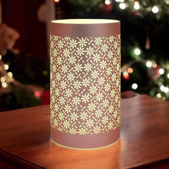 LED Table Lamps Battery Operated Cordless Desk Lights | Blue Green or Pink Flower Petal Design