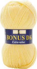 Sirdar Hayfield Bonus DK Double Knitting, White (961), 100G
