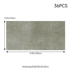 36-Pack High-Quality Self Adhesive Floor Tiles, 15x30cm Peel and Stick SPC Vinyl Planks for Kitchen, Bathroom, Bedroom & Living Room, Realistic Stone/ Wood Look Efffect Waterproof PVC Flooring, Easy DIY Installation