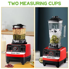 Multifunctional Blender Set, 2L+720ML Large Capacity Wall Breaker - High Power, 15 Adjustable Speeds, 4500W, Automatic Juicer,blenders for kitchen, blender for shakes and smoothies, slushy machine, food processor, blenders for kitchen heavy duty. Christma