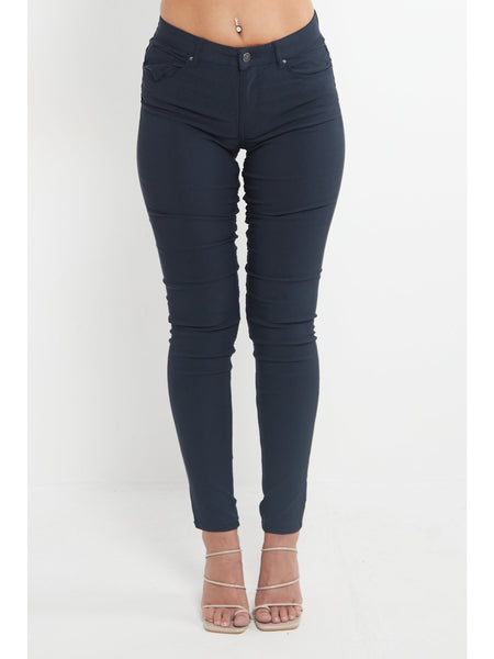 MYT Womens Chino Trousers Ladies Skinny Fit Super Stretch Office Work Casual Chinos Waist Size UK 6-18