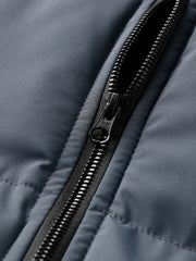 Winter Plush Jacket Thick Warm Jacket Hooded Jacket Casual Outdoor Jacket Solid Color Zipper with Plush Thickening