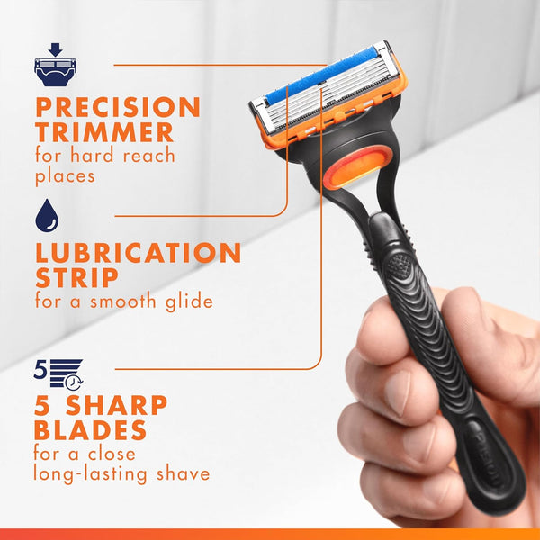 Gillette Fusion5 Blades, Men'S Shaving Refills Pack of 11, Precision Trimmer, Anti-Friction Razor