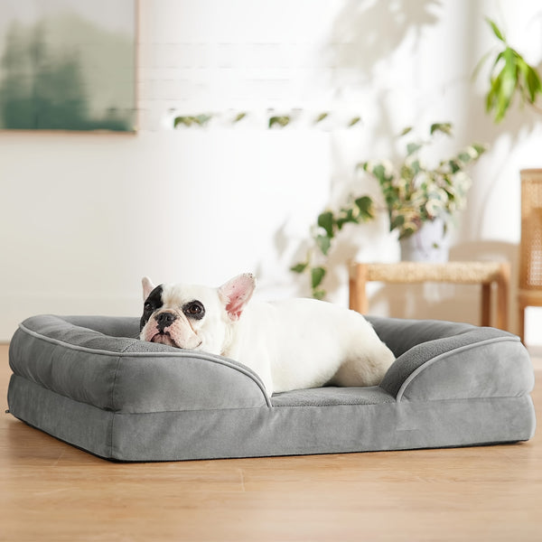 Orthopedic Extra for Large Dog Bed (XXL) - Thick Cushioned Dog Sofa Bed with Non-Slip Base, Heavy-Duty Pet Mattress for Large Dogs, Easy Assembly, Ideal for Indoor/Outdoor Use - Compatible with Small, Medium, And for Large Breeds