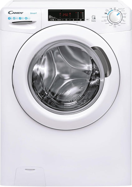 CANDY Quick Pro Washing Machine, 10Kg Wash, 1400 RPM, A-20 Energy Class, 16 Programmes, Pro Active Wash, Builtto Last, White-White, 55X60X85 Cm - GD 4108-80