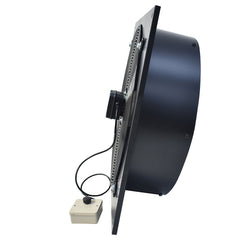 1pc 300mm Humidity Control Quiet Bathroom Kitchen Extractor Fan L37xW37CM inch Shower Wall or Ceiling Mounted Ventilation for Ducting Quiet Toilet Exhaust Fan with Governor Switch