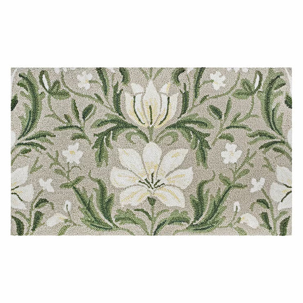 Spring Colourful Hooked Accent Rug in 4 Designs, 56 X 97 Cm