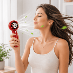 Portable Handheld Fan, USB Rechargeable Mini Fan with 3 Speed Settings, Compact Personal Cooling Fan for Home Office Travel Outdoor Use