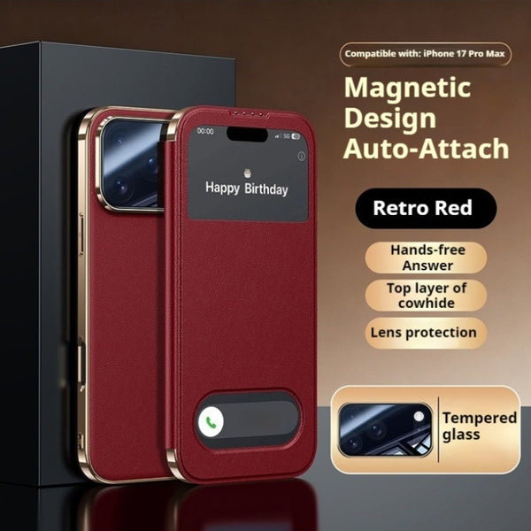 Phone Case - High End Case for Iphone17 Pro Max Magnetic Phone Case Slim Anti Shock Full Coverage Protective Case for Business Men