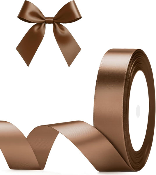G2PLUS White Stain Ribbons - 22M Thick Fabric Gift Wrap Ribbons for Crafting, Wedding & Valentine'S Day Decoration