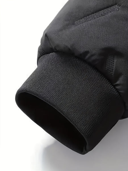 Men's 2pcs Casual Set: Fleece-Lined Thickened Jacket and Pants. Heavyweight Winter Sportswear with Zippered Cardigan Jacket, Fleece-Lined Warm Outerwear, Lamb's Lining. Matching Couple's Outfit for Men and Women. Leak-Proof Top and Pants with Elastic