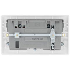 Masterplug Double 13A Switched Sockets with 15W USB a & 2X C Charger Ports, Pack of 2