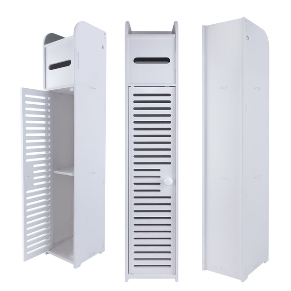 Bathroom Floor Storage Cabinet PVC Storage Unit Bathroom Cabinets Corner Organizer Cupboard for Bathroom Living Room Kitchen Toilet