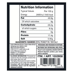 Kirkland Signature Salted Cashews Jar, 1.07Kg