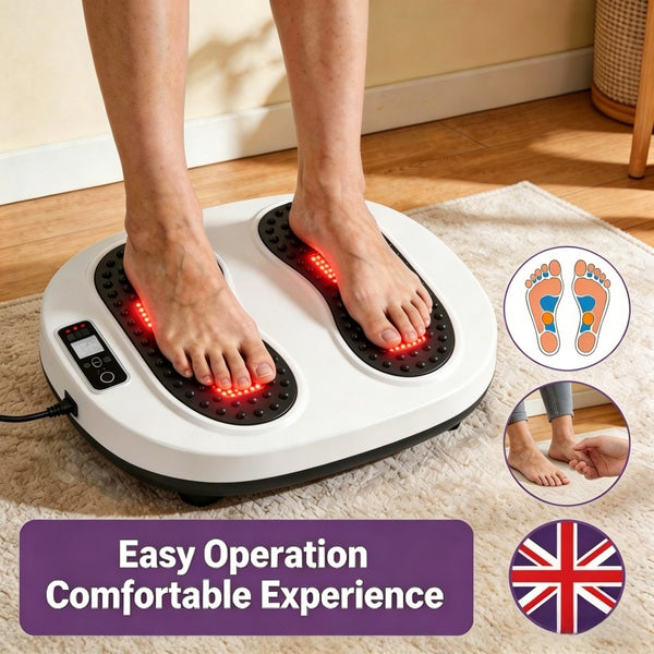 Foot & Leg Vibration Blood Circulation Massager, 9 Modes, Foot Massager, Boosts Blood Circulation And Relaxation, Easy to Operate with Gentle Experience.