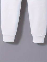 Men'S Fashionable Versatile Lapel Genuine Pocket Outwear Long Sleeve Jacket And Drawstring Solid Color Pocket Pants 2pcs Set