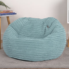 Corduroy Kids Bean Bag Chair with Filling Included - Lightweight Comfortable Beanbag Seat - Machine Washable Childrens Beanbag Furniture for Girls & Boys - 67 x 52cm