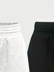 Two-Pack Casual Pants for Women: Simple Front-Tie Loose Fit Wide-Leg Trousers, Perfect for Spring, Summer, and Fall - Everyday Comfortable Wear