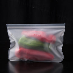 Set of 8 Dishwasher-Safe Reusable Bags, Leak-Resistant Freezer Bags, Ideal for Storing Food During Travel