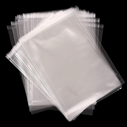 A4 Clear Self-Adhesive Bags 100 Pack, 22X30Cm Self Sealing Cellophane Display Bags/Sealable Bags, Food Safe, A4 Cello Bags OPP for Cookies,Cards,Envelopes,Pictures
